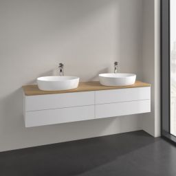 Villeroy & Boch Antao szafka 160x50x36 cm podumywalkowa wisząca biała-dab K28051GF