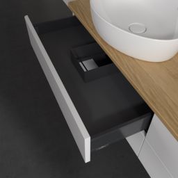 Villeroy & Boch Antao szafka 160x50x36 cm podumywalkowa wisząca biała-dab K28051GF