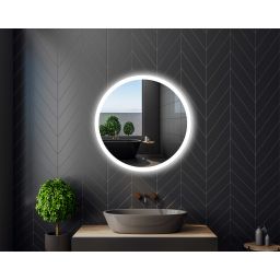 Venti Ringo lustro 50x50 cm okrągłe z oświetleniem