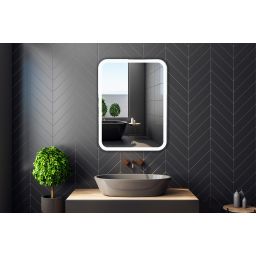 Venti Prima lustro 50x70 cm prostokątne z oświetleniem