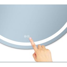 Venti Faro lustro 60 cm okrągłe z oświetleniem z matą grzewczą