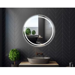 Venti Faro lustro 60 cm okrągłe z oświetleniem z matą grzewczą