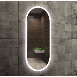 Venti Elipson lustro 45x105 cm owalne z oświetleniem