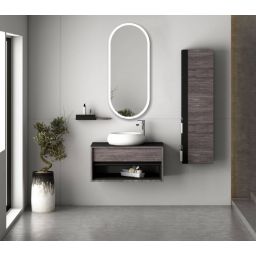 Venti Elipson lustro 45x105 cm owalne z oświetleniem