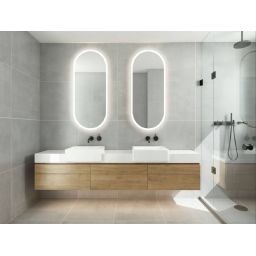 Venti Elipson lustro 45x105 cm owalne z oświetleniem