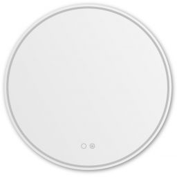 Zuma Line lustro 60x60 cm okrągłe z oświetleniem transparentny-złoty D2526