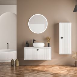 Zuma Line lustro 60x60 cm okrągłe z oświetleniem D2311