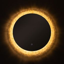 Zuma Line lustro 60x60 cm okrągłe z oświetleniem D2309