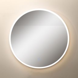 Zuma Line lustro 60x60 cm okrągłe z oświetleniem transparentny-złoty D2526