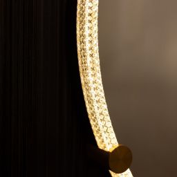 Zuma Line lustro 60x60 cm okrągłe z oświetleniem transparentne D2532