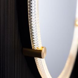 Zuma Line lustro 60x60 cm okrągłe z oświetleniem transparentne D2532