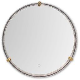 Zuma Line lustro 60x60 cm okrągłe z oświetleniem transparentne D2532