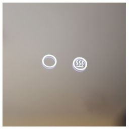 Zuma Line lustro 70x50 cm prostokątne z oświetleniem z matą grzewczą D3001