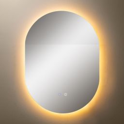 Zuma Line lustro 50x70 cm owalne z oświetleniem z matą grzewczą D3002