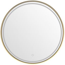 Zuma Line lustro 80x80 cm okrągłe z oświetleniem złoty 3117