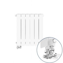 KFA Armatura ADR500 grzejnik pokojowy 57x48,3 cm podłączenie dolne biały 763-063-44