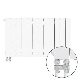 KFA Armatura ADR500 grzejnik pokojowy 57x96,6 cm podłączenie dolne biały 763-124-44
