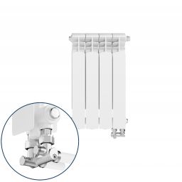 KFA Armatura G500F/D/4 grzejnik pokojowy 57,2x32,2 cm podłączenie dolne biały 789-041-44