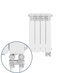 KFA Armatura G500F/D/4 grzejnik pokojowy 57,2x32,2 cm podłączenie dolne biały 789-042-44