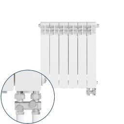 KFA Armatura G500F/D/6 grzejnik pokojowy 57,2x48,3 cm podłączenie dolne biały 789-062-44