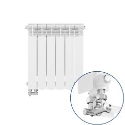 KFA Armatura G500F/D/6 grzejnik pokojowy 57,2x48,3 cm podłączenie dolne biały 789-063-44