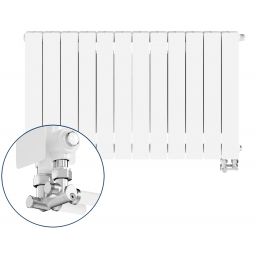 Outlet - KFA Armatura ADR grzejnik pokojowy 57x96,6 cm podłączenie dolne biały 763-121-44