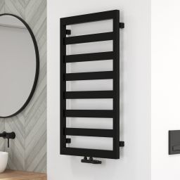 Oltens Benk grzejnik łazienkowy drabinkowy 91x50 cm czarny 55004300