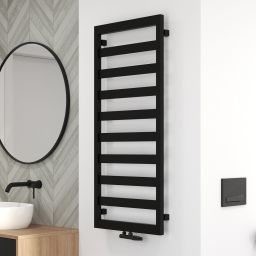 Oltens Benk grzejnik łazienkowy drabinkowy 115x50 cm czarny 55005300