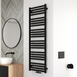 Oltens Vanlig grzejnik łazienkowy drabinkowy 146x50 cm czarny 55009300
