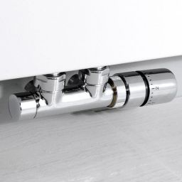 Sapho Twin zestaw przyłączeniowy termostatyczny zespolony 50 mm chrom CP3010S