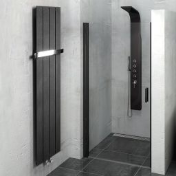 Sapho Colonna grzejnik łazienkowy 29,8x180 cm czarny mat IR144
