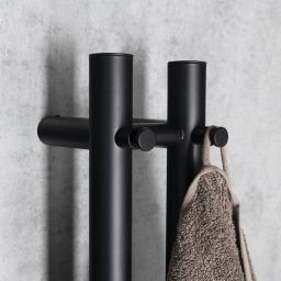 Sapho Papinado grzejnik elektryczny 120x10,9 cm czarny mat ER340