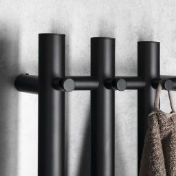 Sapho Papinado grzejnik elektryczny 120x26,3 cm czarny mat ER350