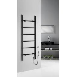 Sapho Barbo grzejnik łazienkowy 60x160 cm elektryczny czarny mat BB906