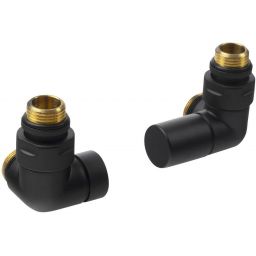 Sapho Corner Simply zestaw przyłączeniowy prawy czarny mat CP130BS