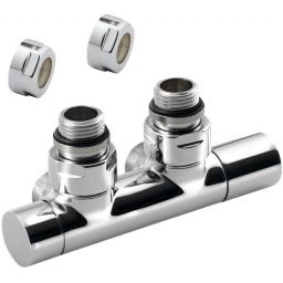 Sapho Twin zestaw przyłączeniowy zespolony 50 mm chrom CP401S