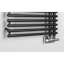 Aqualine Tubini grzejnik łazienkowy drabinkowy 112,6x49,6 cm szary/grafit DC305T