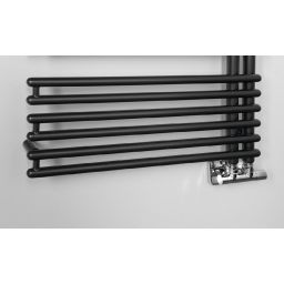 Aqualine Tubini grzejnik łazienkowy drabinkowy 145,4x59,6 cm szary/grafit DC325T