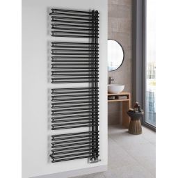 Aqualine Tubini grzejnik łazienkowy drabinkowy 178,2x59,6 cm szary/grafit DC335T