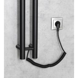 Sapho Papinado grzejnik elektryczny 120x10,9 cm czarny mat ER340