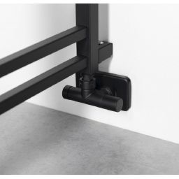 Sapho Metro Space grzejnik łazienkowy drabinkowy 143x55 cm czarny IR438B