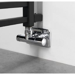 Sapho Metro Space grzejnik łazienkowy drabinkowy 143x55 cm czarny IR438B