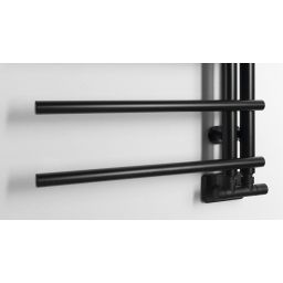 Sapho Justina grzejnik łazienkowy 50x124 cm czarny mat IR546B