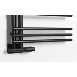 Aqualine Poseidon grzejnik łazienkowy drabinkowy 114x45 cm czarny PS411B