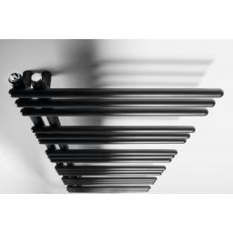 Aqualine Poseidon grzejnik łazienkowy drabinkowy 114x45 cm czarny PS411B