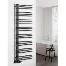 Aqualine Poseidon grzejnik łazienkowy drabinkowy 154x45 cm czarny PS415B