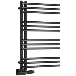Aqualine Poseidon grzejnik łazienkowy drabinkowy 74x45 cm czarny PS474B