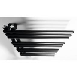 Aqualine Poseidon grzejnik łazienkowy drabinkowy 74x45 cm czarny PS474B