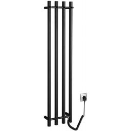 Sapho Papinado grzejnik elektryczny 120x26,3 cm czarny mat ER350