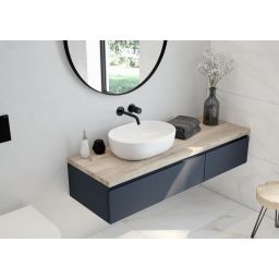 Oltens Hamnes Thin umywalka 60,5x41,5 cm nablatowa owalna z powłoką SmartClean biała 40820000